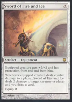 Sword of Fire and Ice - Damaged / Poor MTG Darksteel - Image 1