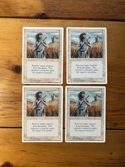 MTG - Magic the Gathering - 4x Swords to Plowshares x4 - Fourth - 4th Edition - Image 1
