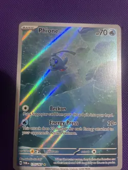 Phione Holo Illustration Rare Pokemon TCG Card Twilight Masquerade 175/167 - Image 1