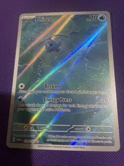 Phione Holo Illustration Rare Pokemon TCG Card Twilight Masquerade 175/167 - Image 2