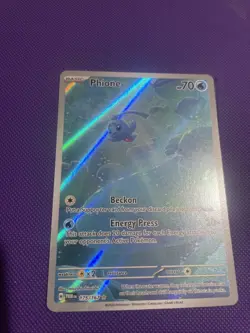 Phione Holo Illustration Rare Pokemon TCG Card Twilight Masquerade 175/167 - Image 3