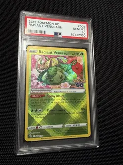 2022 Pokemon GO RADIANT VENUSAUR PSA10 GEM MINT GRADE! - Image 1