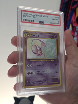 2001 POKEMON JAPANESE NEO 4 #196 DARK ESPEON-HOLO PSA 8 - Image 3