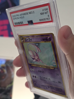2001 POKEMON JAPANESE NEO 4 #196 DARK ESPEON-HOLO PSA 8 - Image 4