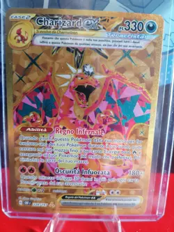 Carta Pokemon Charizard EX Gold 228/197 Teracristal Oro Ossidiana Infuocata ITA - Image 2