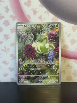 Pokemon TCG Sprigatito 196/193 Sv02: Paldea Evolved Full Art Nintendo 2023 NM - Image 1