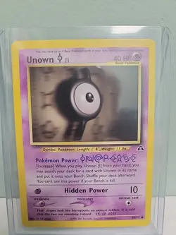 Pokemon TCG Unown I 68/75 Neo Discovery Unlimited MINT - Image 1