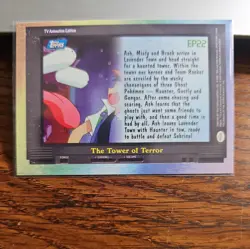 2000 Topps Pokemon Tv Animation Series 2 EP 22 The Tower Of Terror -Non Foil - Image 2