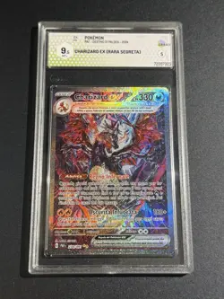 pokemon Charizard Ex 234/091 Paf It Graad 9.5 Destino Di Paldea Rara Segreta - Image 1