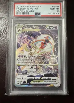 Deoxys VSTAR Crown Zenith Galarian Gallery Holo Card GG46/GG70 PSA 10 - Image 1