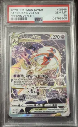 Deoxys VSTAR Crown Zenith Galarian Gallery Holo Card GG46/GG70 PSA 10 - Image 3