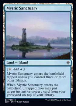 Mystic Sanctuary -Foil Near Mint MTG Throne of Eldraine - Image 1