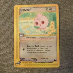 Pokemon TCG Igglybuff Card Skyridge 67/144 Non-Holo Near Mint - Image 1