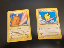 Lot of 2 Pokemon Black Star Promo Cards-PIKACHU/#26 + SURFING PIKACHU/#28 (LP) - Image 1