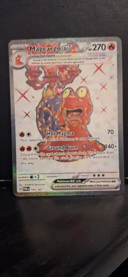 Magcargo ex 191/167 Twilight Masquerade Pokemon Card NM - Image 1