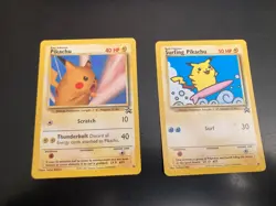 Lot of 2 Pokemon Black Star Promo Cards-PIKACHU/#26 + SURFING PIKACHU/#28 LP/NM - Image 1