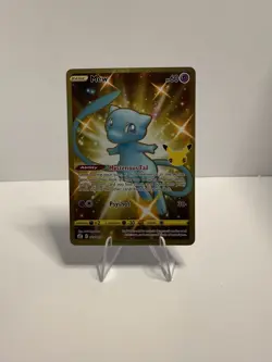 Celebrations Mew Full Art Ultra Rare Gold Holo 25/25 Pokemon Card - Image 2
