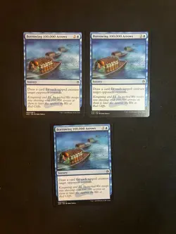 x4 Borrowing 100,000 Arrows [Masters 25] NM-Mint Magic MTG Cards - Image 1