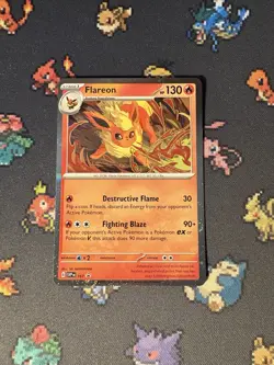 Pokemon Cards Flareon SVP167 Holo Blister Pack Promo - (NM) *SWIRL* - Image 1