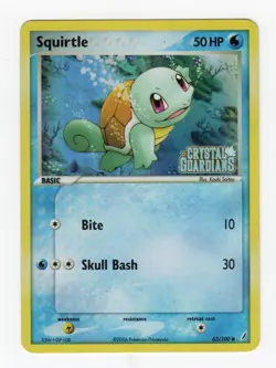 2006 Pokemon Squirtle Crystal Guardians Holo Card 63/100 LP (See Desc) - Image 1