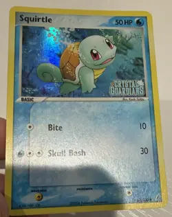 2006 Pokemon Squirtle Crystal Guardians Holo Card 63/100 LP (See Desc) - Image 3