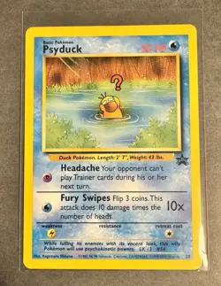 Pokemon Card - Psyduck WOTC Black Star League Promo #20 - MP - Image 1
