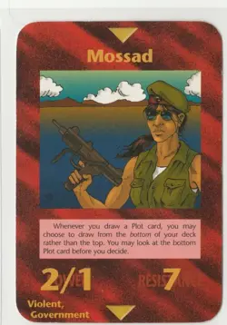 Mossad INWO Illuminati New World Order Card Game Limited Rare Israel - Image 1