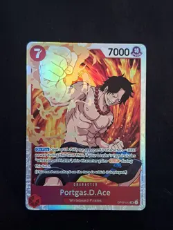 OP02-013 Portgas D Ace (SR) ONE PIECE Card TCG NM English - Image 1