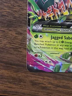 Pokemon TCG Mega M Sceptile EX 8/98 Ancient Origins 2015 Full Art Holo Card - Image 5