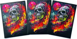 MTG (Psychedelic Skull) - 100ct Matte TCG Card Art Sleeves by Ai Armor Multi - Image 3