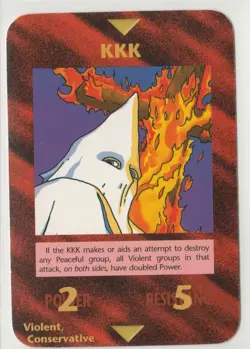 KKK INWO Illuminati New World Order Card Game Limited Common - Image 1