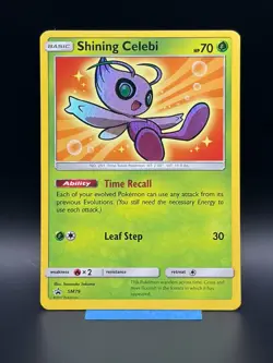 Shining Celebi SM79 Black Star Promo Pokemon Card - Image 1
