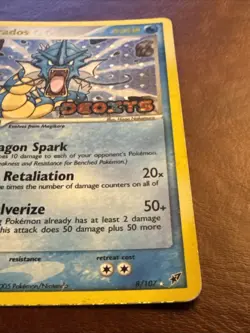 Pokemon Card - Gyarados - 8/107 - Reverse Holo - Stamped - 2005 Ex Deoxys - MP - Image 4