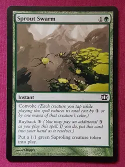 Magic The Gathering FUTURE SIGHT SPROUT SWARM green card MTG - Image 1