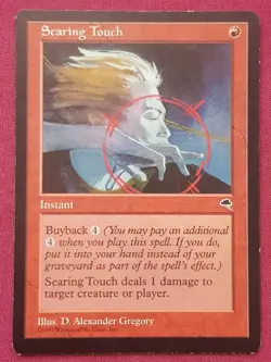 Magic The Gathering TEMPEST SEARING TOUCH red card MTG - Image 1