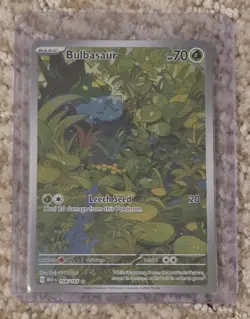 Pokemon TCG Bulbasaur Scarlet Violet-151 Illustration Rare Card 166/165 NM EN - Image 1