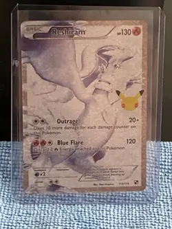Pokemon TCG Reshiram Celebrations Classic Collection Card 113/114 NM/M Condition - Image 1