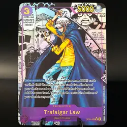Trafalgar Law OP05 Manga PROXY CARD- ENGLISH- High Quality Texture - Image 1
