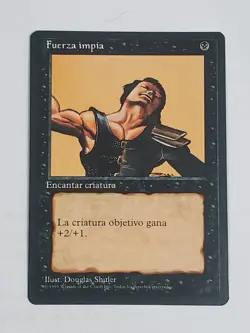 MTG Unholy Strength (Spanish 4th Edition (BB)/Black/C) - BGM - Image 1