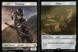 Warrior // Food (0012) Token - Universes Beyond: Fallout - Near Mint - Image 1