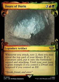 1x Doors of Durin - Showcase (Scrolls) (650) - Foil NM-Mint, English Universes B - Image 1