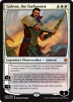 1 x Gideon, the Oathsworn - Foil Planeswalker Deck Exclusive - War of the Spark - Image 1