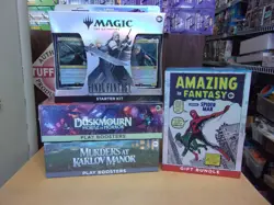 MTG DUSKMOURN + MURDERS PLAY + FINAL STARTER KIT + SPIDERMAN GIFT BUNDLE BOX LOT - Image 1