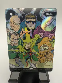 Hex - 0017 - M - Borderless - FOIL Marvel's Spider-Man - MTG Magic - NM - Image 1