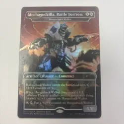 Hangarback Walker Mechagodzilla, Battle Fortress Foil Love Your LGS LP MTG 001 - Image 1
