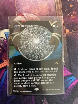 MTG Herd Heirloom Borderless Tarkir: Dragonstorm Rare Near Mint - Image 1