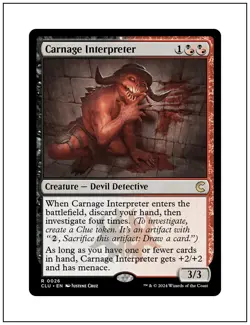1x Carnage Interpreter, Ravnica Clue Edition, Magic MTG NM - Image 1