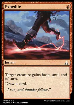 MTG Magic the Gathering Expedite (108/198) Oath of the Gatewatch LP - Image 1