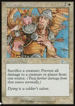 MTG Magic the Gathering Martyr's Cause (175/1703) Mystery Booster LP - Image 1