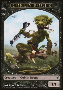 MTG Magic the Gathering Token - Goblin Rogue (5/312) Lorwyn LP - Image 1